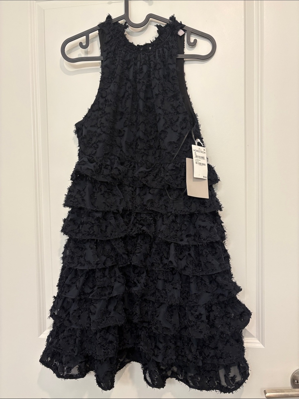 Chelsea28 Black Ruffled Tier Dress for Women